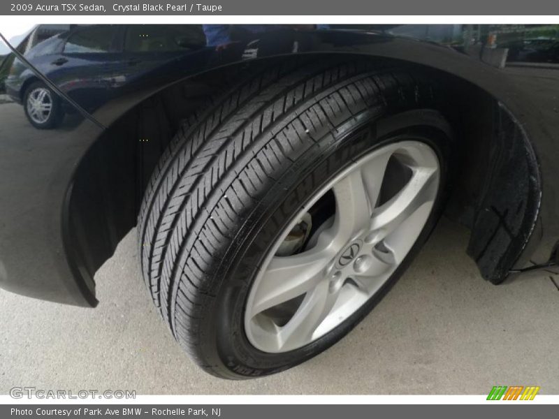 Crystal Black Pearl / Taupe 2009 Acura TSX Sedan