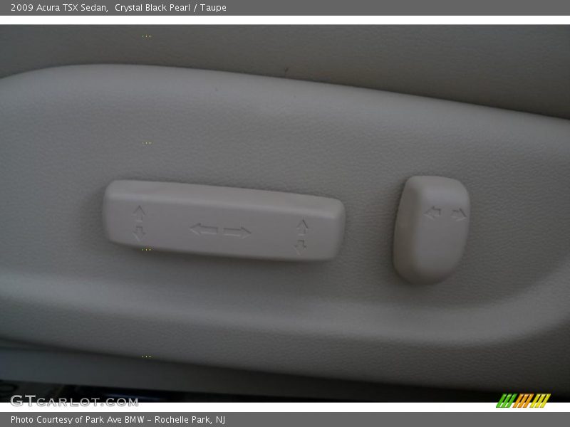 Crystal Black Pearl / Taupe 2009 Acura TSX Sedan