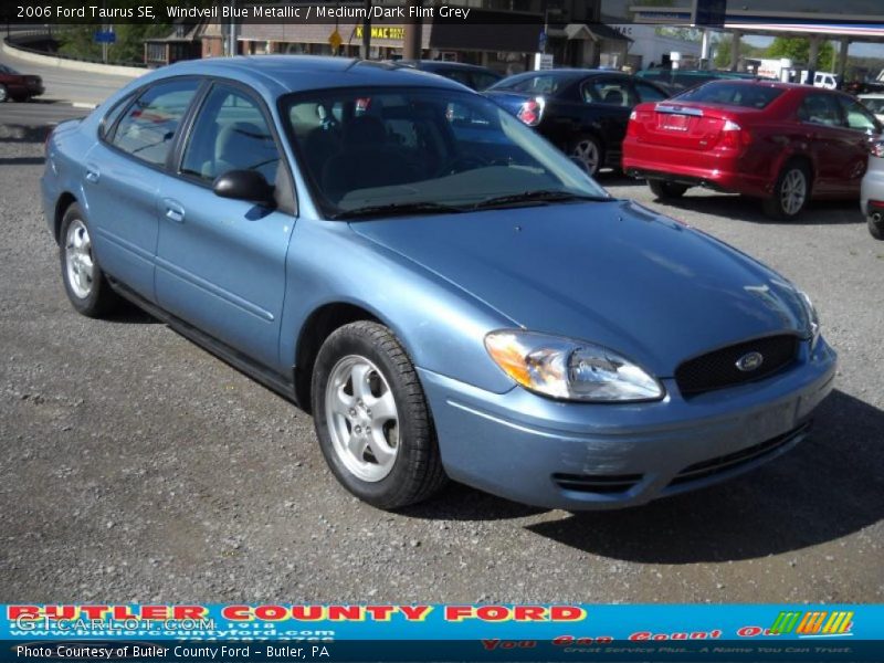 Windveil Blue Metallic / Medium/Dark Flint Grey 2006 Ford Taurus SE