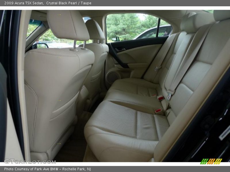 Crystal Black Pearl / Taupe 2009 Acura TSX Sedan