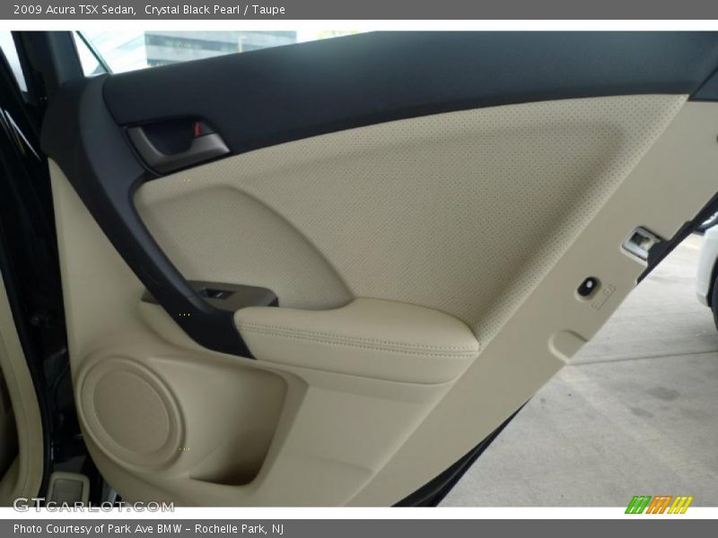 Crystal Black Pearl / Taupe 2009 Acura TSX Sedan