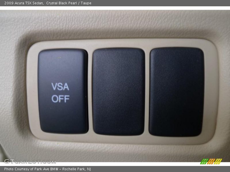 Crystal Black Pearl / Taupe 2009 Acura TSX Sedan