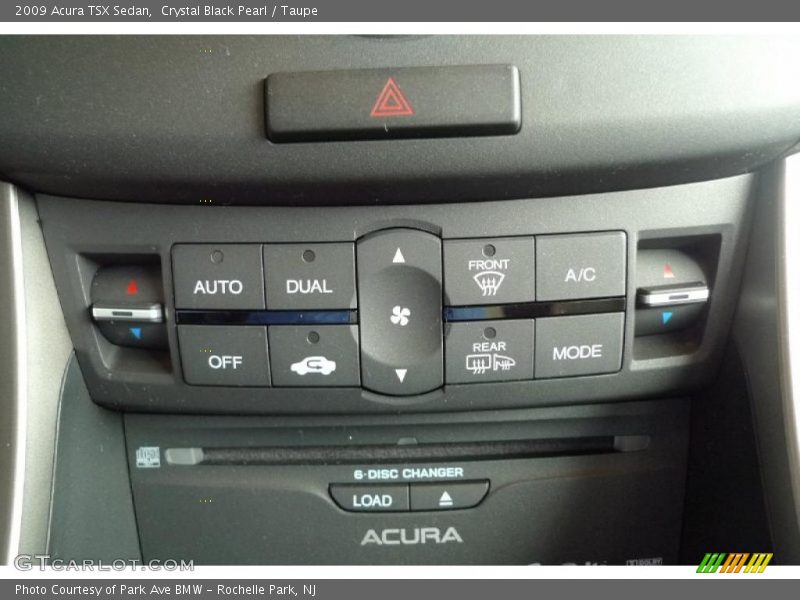 Crystal Black Pearl / Taupe 2009 Acura TSX Sedan