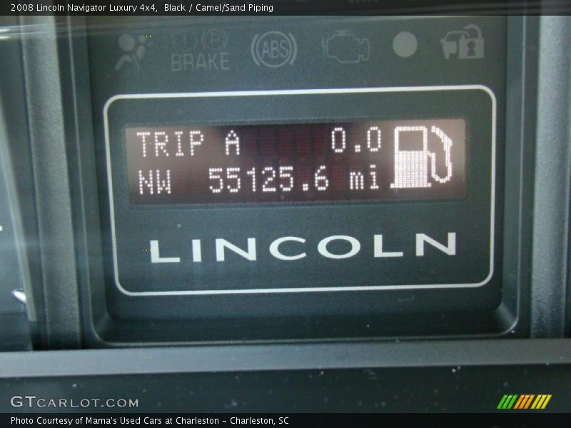 Black / Camel/Sand Piping 2008 Lincoln Navigator Luxury 4x4
