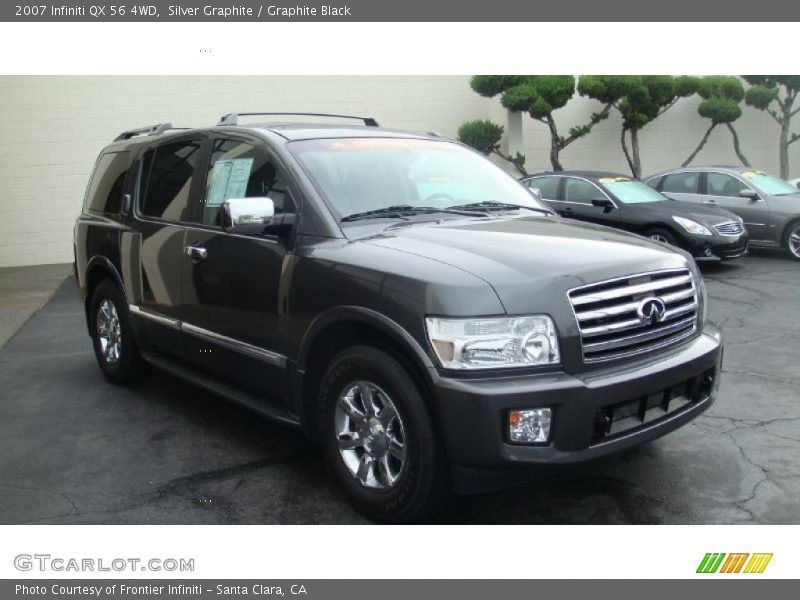 Silver Graphite / Graphite Black 2007 Infiniti QX 56 4WD