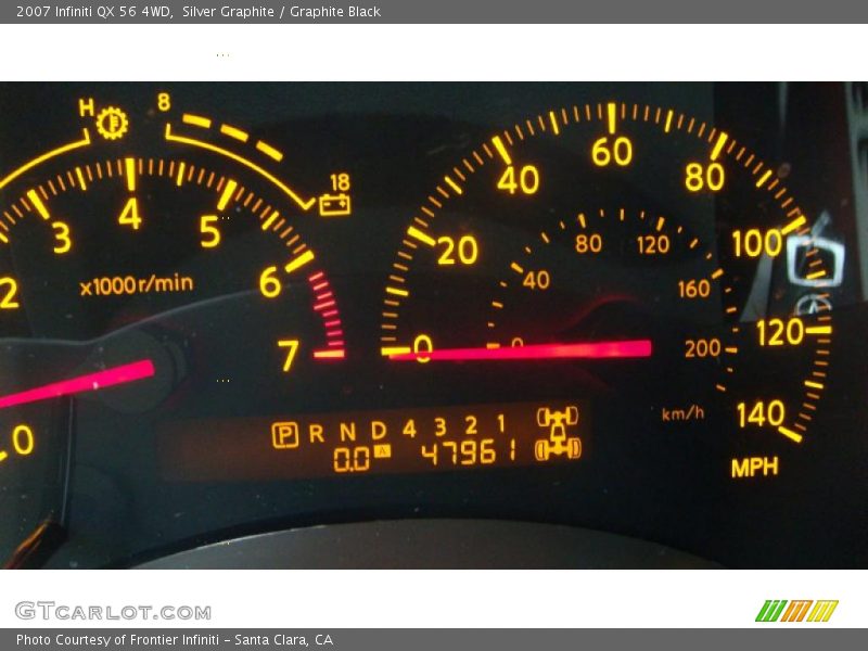 Silver Graphite / Graphite Black 2007 Infiniti QX 56 4WD