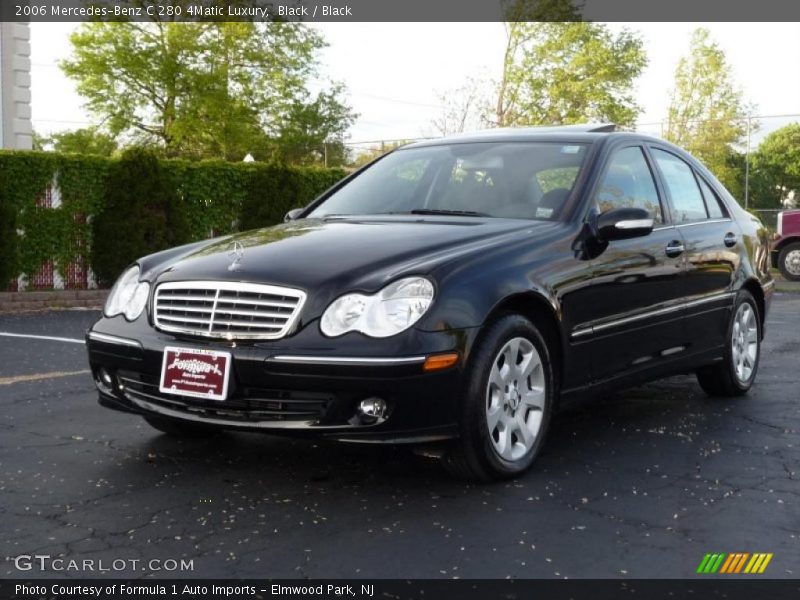 Black / Black 2006 Mercedes-Benz C 280 4Matic Luxury
