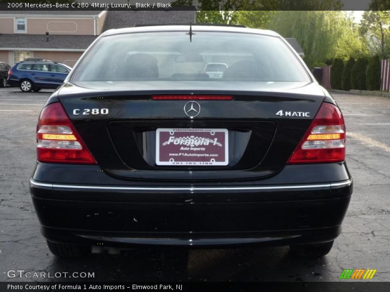 Black / Black 2006 Mercedes-Benz C 280 4Matic Luxury
