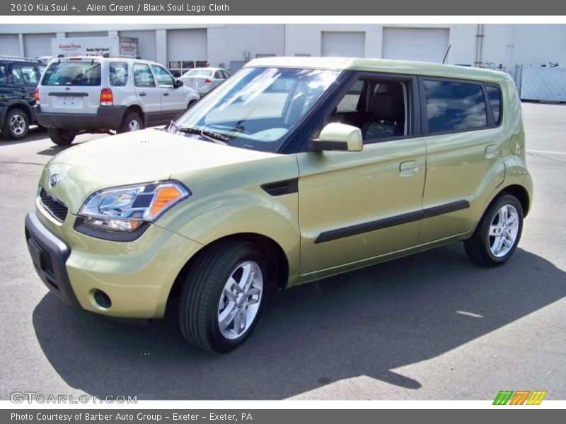Alien Green / Black Soul Logo Cloth 2010 Kia Soul +