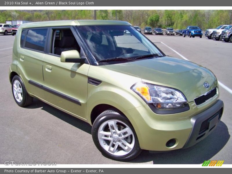 Alien Green / Black Soul Logo Cloth 2010 Kia Soul +
