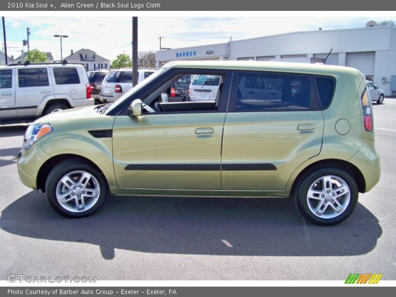 Alien Green / Black Soul Logo Cloth 2010 Kia Soul +