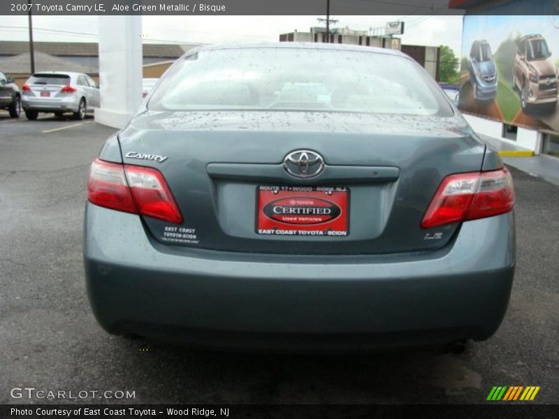 Aloe Green Metallic / Bisque 2007 Toyota Camry LE