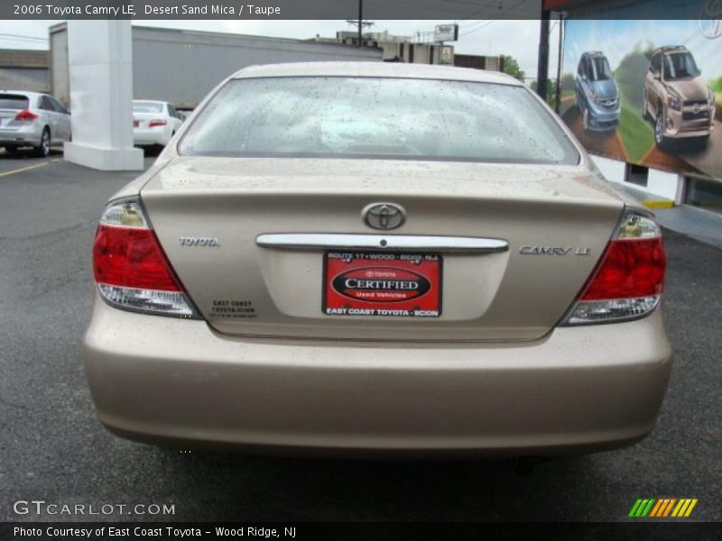 Desert Sand Mica / Taupe 2006 Toyota Camry LE