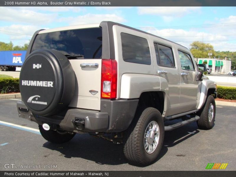 Boulder Gray Metallic / Ebony Black 2008 Hummer H3 Alpha