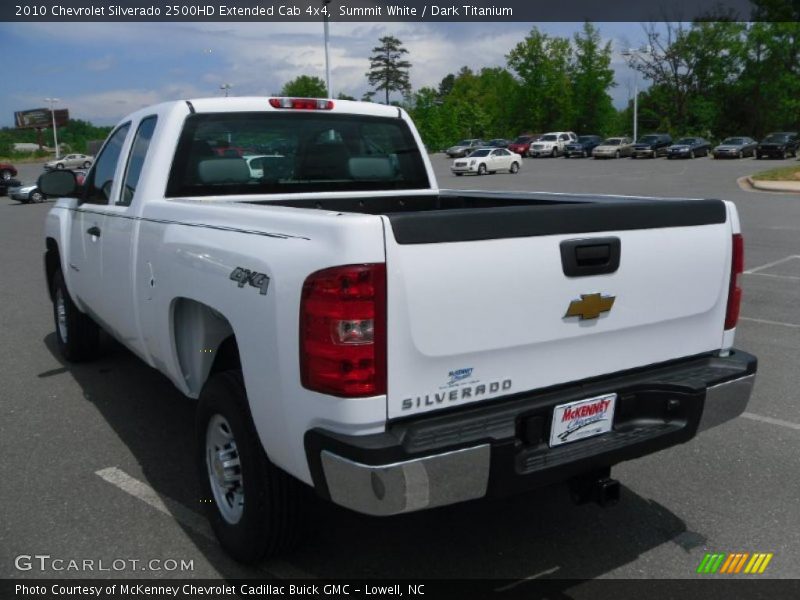 Summit White / Dark Titanium 2010 Chevrolet Silverado 2500HD Extended Cab 4x4