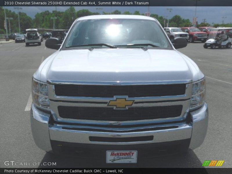 Summit White / Dark Titanium 2010 Chevrolet Silverado 2500HD Extended Cab 4x4