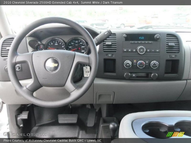 Summit White / Dark Titanium 2010 Chevrolet Silverado 2500HD Extended Cab 4x4