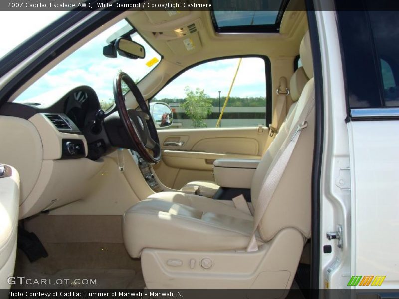 White Diamond / Cocoa/Light Cashmere 2007 Cadillac Escalade AWD