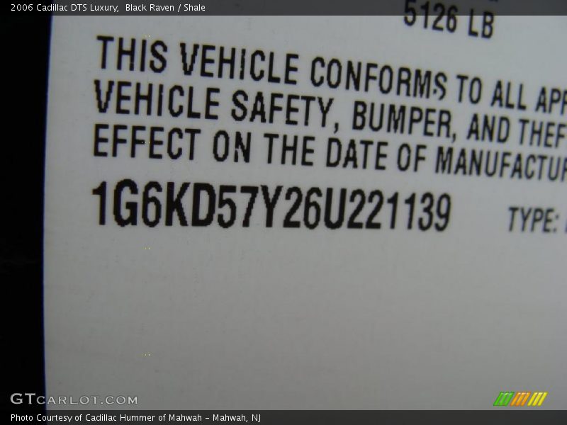 Black Raven / Shale 2006 Cadillac DTS Luxury