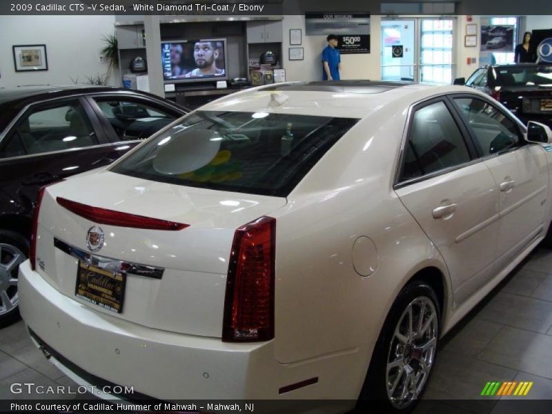 White Diamond Tri-Coat / Ebony 2009 Cadillac CTS -V Sedan