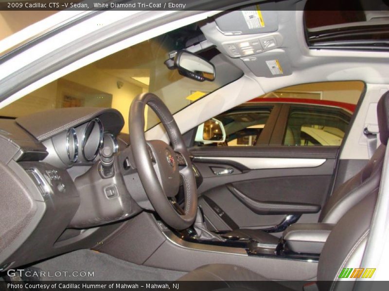 White Diamond Tri-Coat / Ebony 2009 Cadillac CTS -V Sedan