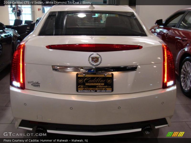 White Diamond Tri-Coat / Ebony 2009 Cadillac CTS -V Sedan