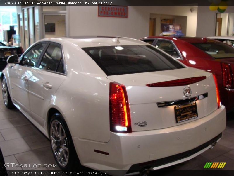 White Diamond Tri-Coat / Ebony 2009 Cadillac CTS -V Sedan