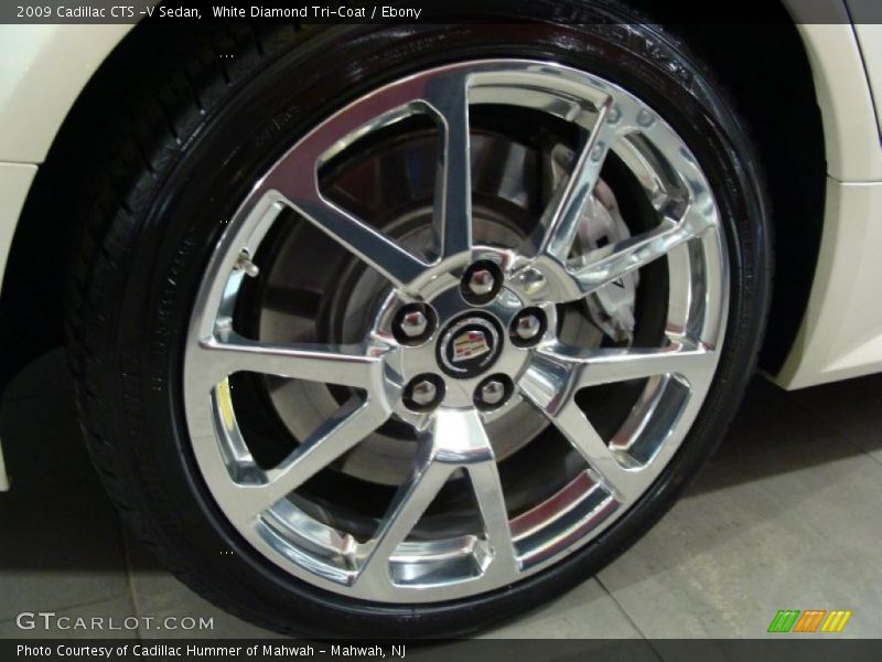 White Diamond Tri-Coat / Ebony 2009 Cadillac CTS -V Sedan