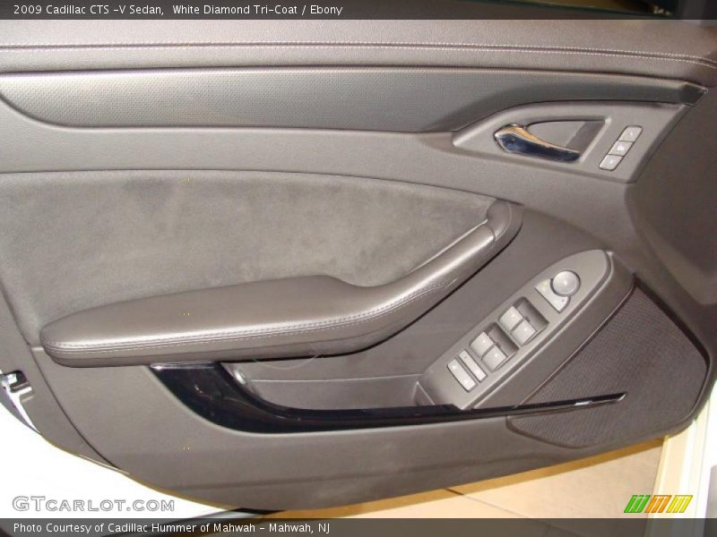 White Diamond Tri-Coat / Ebony 2009 Cadillac CTS -V Sedan