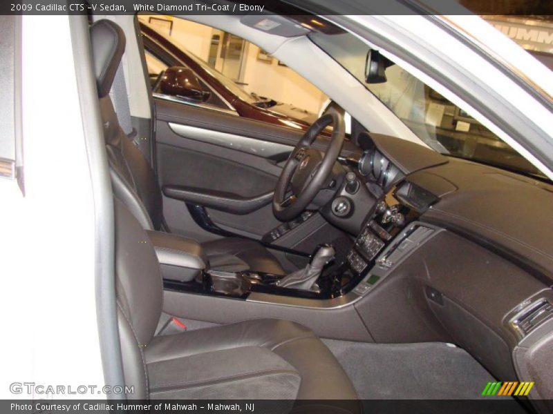 White Diamond Tri-Coat / Ebony 2009 Cadillac CTS -V Sedan