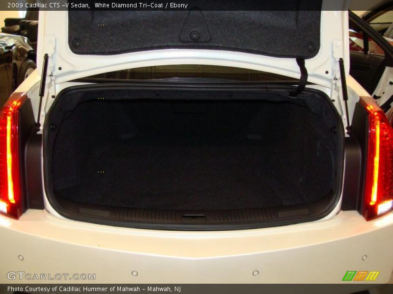 White Diamond Tri-Coat / Ebony 2009 Cadillac CTS -V Sedan