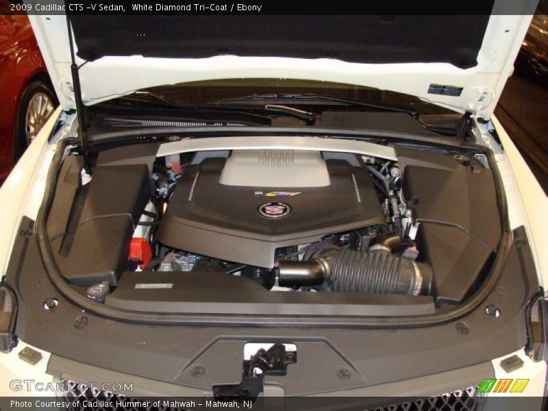 White Diamond Tri-Coat / Ebony 2009 Cadillac CTS -V Sedan