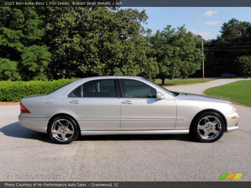 Brilliant Silver Metallic / Ash 2003 Mercedes-Benz S 500 Sedan