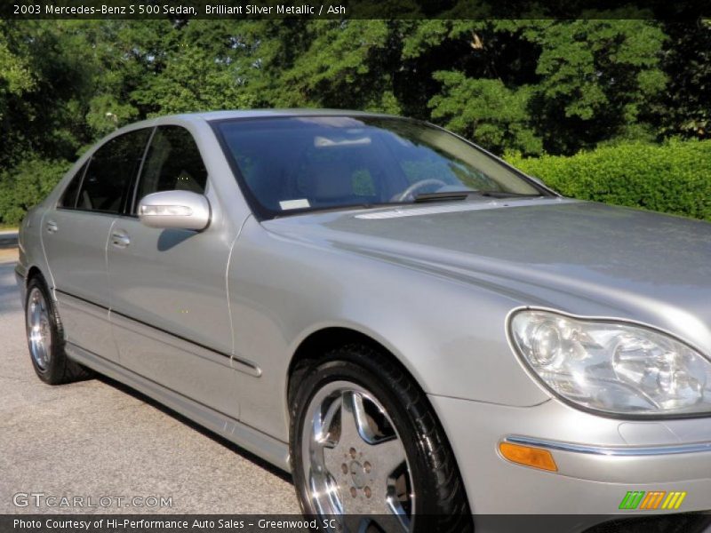 Brilliant Silver Metallic / Ash 2003 Mercedes-Benz S 500 Sedan