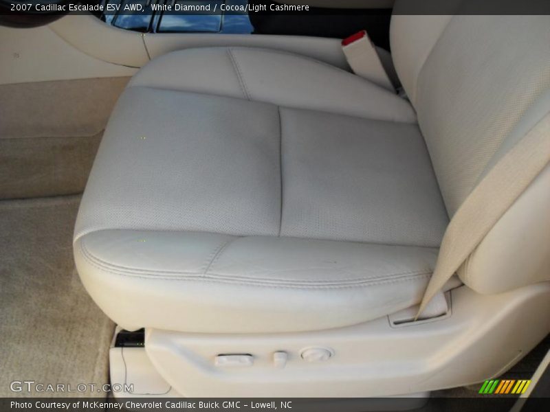 White Diamond / Cocoa/Light Cashmere 2007 Cadillac Escalade ESV AWD