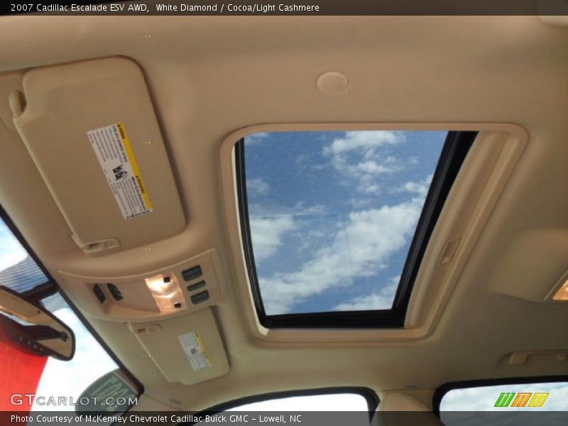 White Diamond / Cocoa/Light Cashmere 2007 Cadillac Escalade ESV AWD