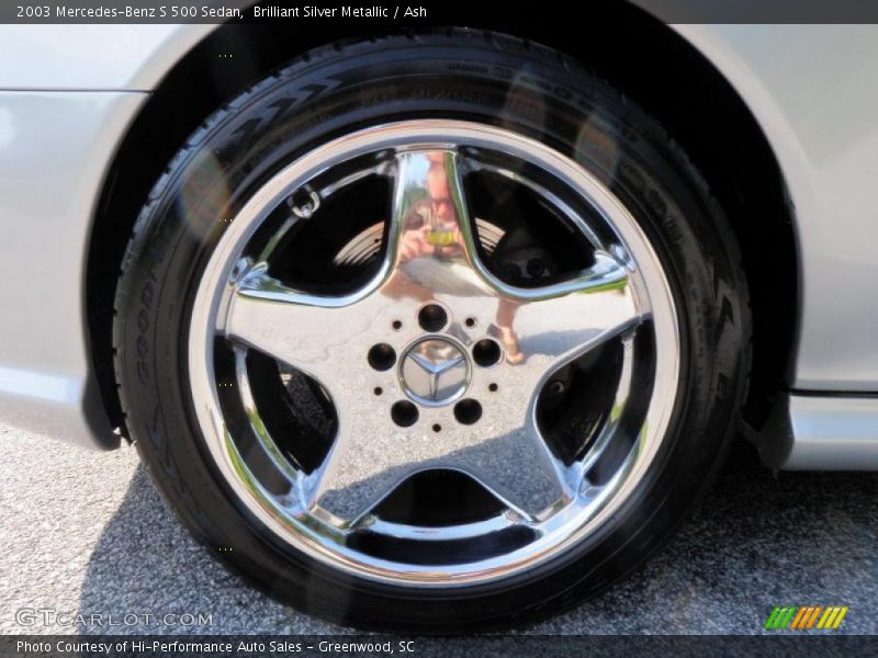 Brilliant Silver Metallic / Ash 2003 Mercedes-Benz S 500 Sedan