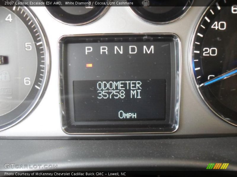 White Diamond / Cocoa/Light Cashmere 2007 Cadillac Escalade ESV AWD