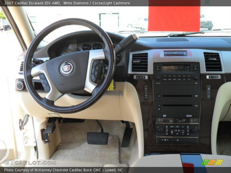 White Diamond / Cocoa/Light Cashmere 2007 Cadillac Escalade ESV AWD