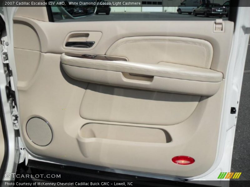 White Diamond / Cocoa/Light Cashmere 2007 Cadillac Escalade ESV AWD