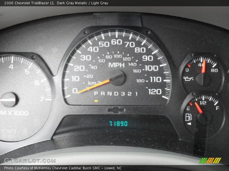 Dark Gray Metallic / Light Gray 2006 Chevrolet TrailBlazer LS
