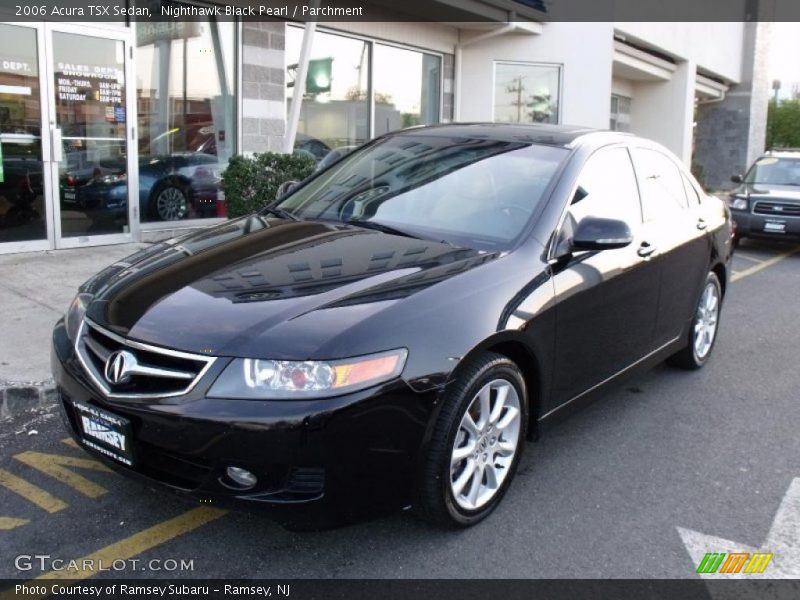 Nighthawk Black Pearl / Parchment 2006 Acura TSX Sedan