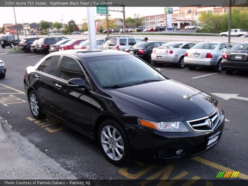 Nighthawk Black Pearl / Parchment 2006 Acura TSX Sedan