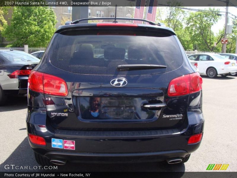 Deepwater Blue / Beige 2007 Hyundai Santa Fe Limited 4WD