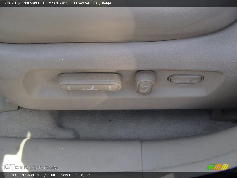 Deepwater Blue / Beige 2007 Hyundai Santa Fe Limited 4WD