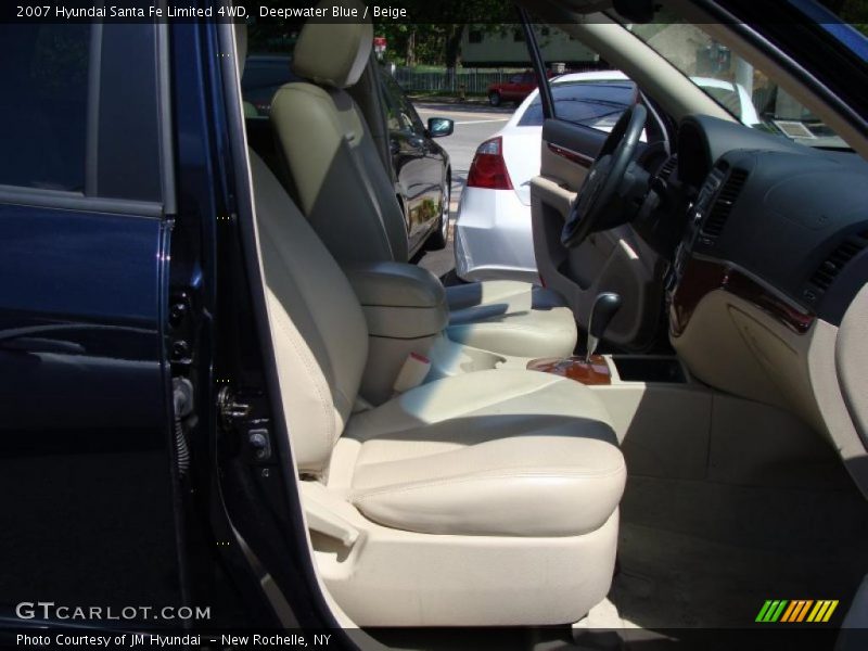 Deepwater Blue / Beige 2007 Hyundai Santa Fe Limited 4WD