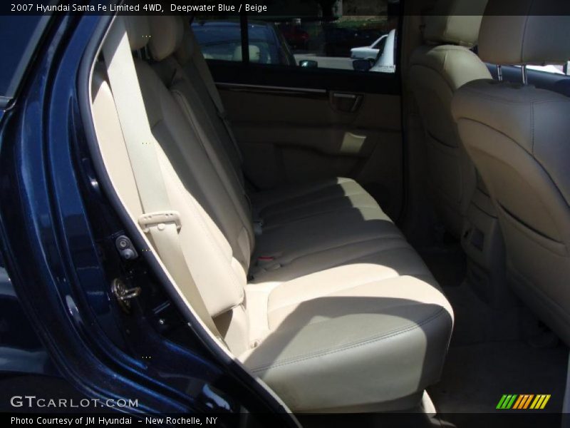 Deepwater Blue / Beige 2007 Hyundai Santa Fe Limited 4WD