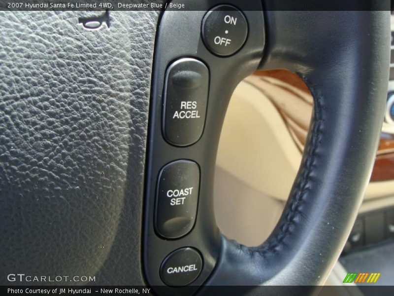 Deepwater Blue / Beige 2007 Hyundai Santa Fe Limited 4WD