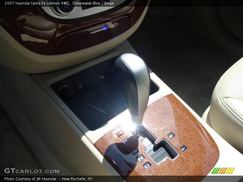 Deepwater Blue / Beige 2007 Hyundai Santa Fe Limited 4WD