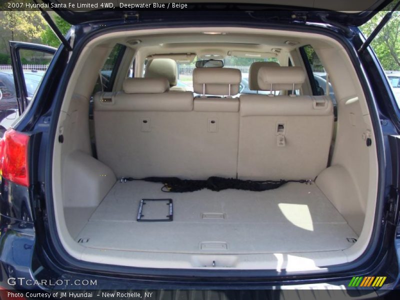 Deepwater Blue / Beige 2007 Hyundai Santa Fe Limited 4WD